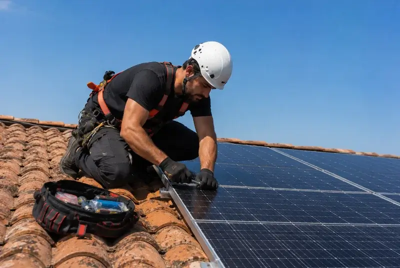 Maintenance et monitoring de panneaux solaires en Isere